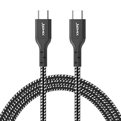 Product Cover JYDMIX USB Type C to USB C Cable 2.0 (6ft) 20V/3A 2 Pack Fast Charger Cord Compatible with MacBook, iPad pro 2018,Samsung Galaxy S10/ S9/ S8/ Plus Note 9, Black