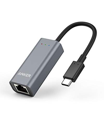 Product Cover Anker USB C to Ethernet Adapter, Portable 1-Gigabit Network Hub, 10/100/1000 Mbps, for MacBook Pro, iPad Pro 2019/2018, ChromeBook, XPS, Galaxy S9/S8, and More