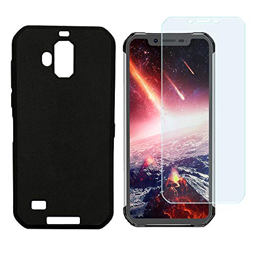 Product Cover Ytaland Blackview BV9600 Pro case, [Scratch Resistant Anti-Fall] Soft TPU Case Shockproof Back Cover with Tempered Glass Screen Protector for Blackview BV9600 Pro (Black)