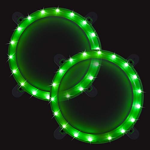 Product Cover BLINNGO Cornhole Boards Ring Lights, One Set of Two Cornhole Lights, Waterproof LED Cornhole Ring Lights Kit for Cornhole Bags, Bean Bags, Tailgate Games,Yard Games (Green)