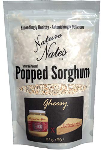 Product Cover Popped Sorghum Gheesy 4.3 oz (Single) - A Snack Healthier Than Popcorn: Gluten Free, Non GMO, Low In Lectin, Popped In Oil