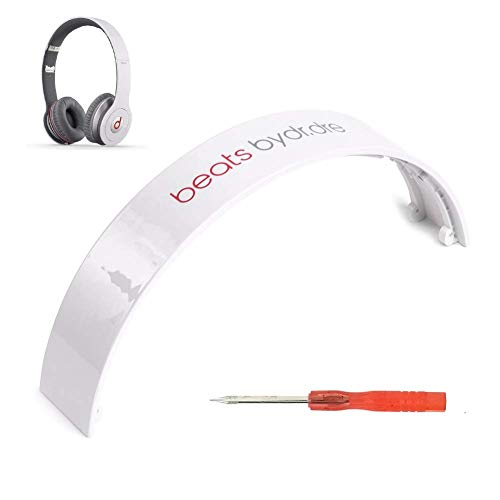 Product Cover Headband Replacement Top Band Replacement Repair Kit Top Parts Compatible with Beats by Dr Dre Solo HD Wireless Headphones(White)