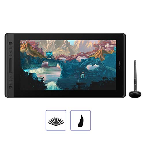 Product Cover 2019 HUION KAMVAS Pro 16 Drawing Tablet with Full Laminated Screen Battery Free Pen Display Graphics Monitor Tablet with 8192 Pressure Sensitivity, Tilt Function, 6 Express Keys and Touch Bar-15.6inch