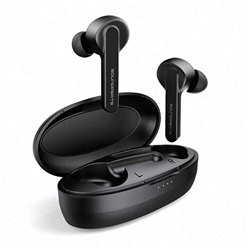 Product Cover SoundPEATS True Wireless Earbuds TWS Bluetooth Headphones in-Ear Stereo Bluetooth V5.0 Earphones High Definition Mic Rechargable Wireless Headphones (Clear Calls, Smart Touch, IPX5, 24 Hours Playtime)