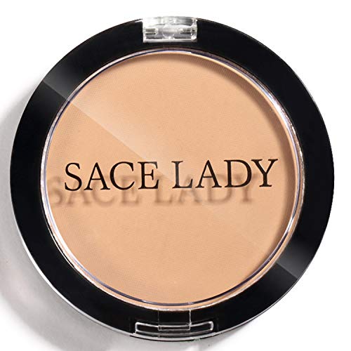 Product Cover SACE LADY Pro Matte Face Pressed Powder,Lightweight Oil Free Long Lasting Flawless Look, Non-Cakey and Cruelty-Free (02. Natural Buff)
