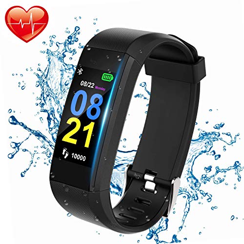Product Cover Color Screen Fitness Tracker,Intelligent Sleep Monitor Can Monitor Blood Pressure Heart Rate Blood Oxygen Waterproof Bluetooth Sports Bracelet,Children Women Men Available Belt Pedometer Sports Watch