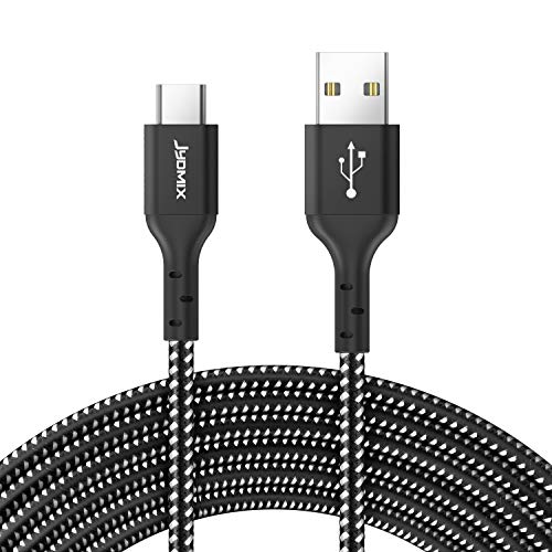 Product Cover JYDMIX USB C to USB A Fast Charging Cable 2.0 (3ft) 3 Pack Compatible with iPad Pro 2018, MacBook,Samsung Galaxy S10/ S9/ S8/ Plus Note 9,LG V30 G6 G5, Black