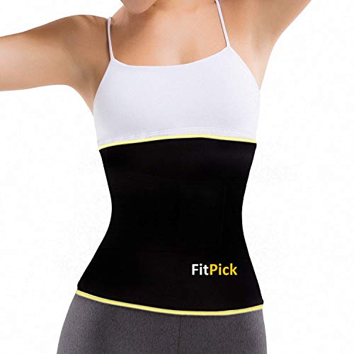Product Cover FIT PICK Sweat Slim Hot Shaper Belt for Men and Women/Slimming Fat Burner Waist Trimmer Includes Free - FitPick V3.0 Workout Manual