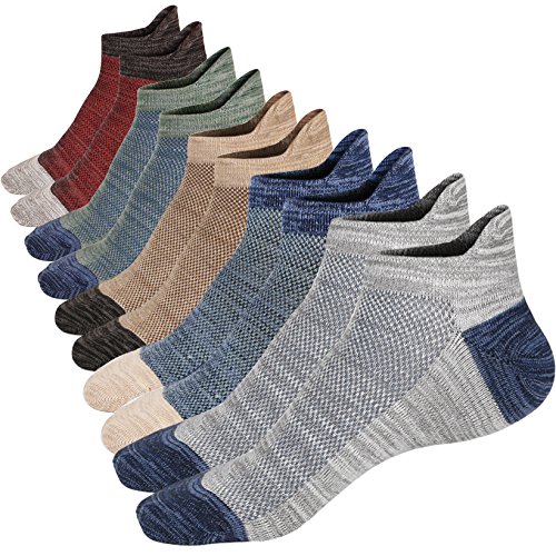 Product Cover M&Z Mens Ankle Low Cut Socks Non-slid Ventilation Mesh Fresh Cotton High Grade Socks 4 Seasons Size L:11~13
