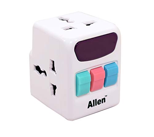 Product Cover RIATECH 3 pin Travel Adapter with Alll in One Universal Multi Plug Socket 220V Individual Switches & 3 Sockets