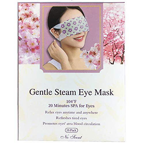 Product Cover Steam Eye Mask,16 pack Warm Eye Mask,Homearda Hot Sleep Eye Mask for Dry Eyes (No Scent)