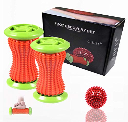 Product Cover ChiFit Foot Rollers, Plantar Fasciitis Massage Rollers(A Pair to Each Feet),Manual Foot Massagers - Shiatsu Acupressure Relaxation - Foot Arch Pain Relive - Parents Gift