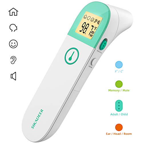 Product Cover Baby Thermometer for Fever, Forehead Ear Thermometer, Accurate Fast Easy Medical Thermometers for Baby, Adult, Elderly, Home Objects Professional Certification