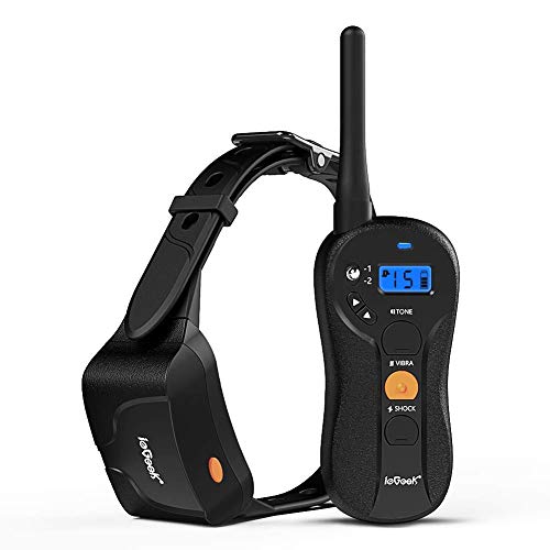 Product Cover ieGeek Dog Training Collar with Remote, Rechargeable and Waterproof Dog Trainer, Dog Shock Collar with Beep/Vibration/Shock Mode, Blind Operation Remote Controlled, Up to 1000Yd Remote Range