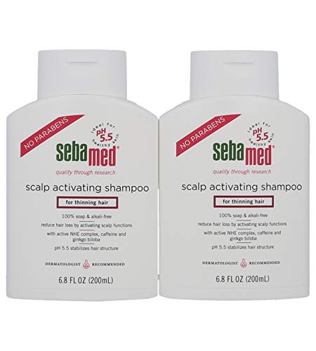 Product Cover Sebamed Scalp Activating Shampoo for Thinning Hair Supports Natural Hair Growth Helps Fight Hair Loss Dermatologist Recommended 6.8 Fluid Ounces (200 Milliliters) Pack of 2