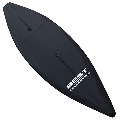 Product Cover Best Marine Kayak Cover (XL) Accessories for Indoor/Outdoor Storage. Durable Waterproof Covers That Protect Your Kayaks and Cockpit from UV Rays, Debris and Water. Also Works with SUP Paddle Boards