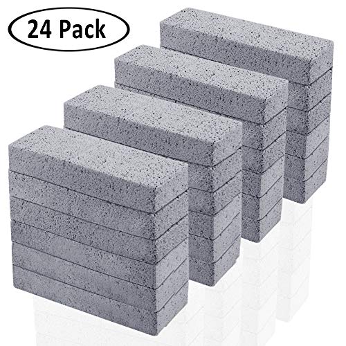 Product Cover 24 Pack Pumice Stone for Cleaning, Pumice Scouring Pad, Toilet Bowl Ring Remover Pumice Stick Cleaner for Kitchen/Bath/Pool/Household Cleaning, 5.9 x 1.4 x 0.98 Inch