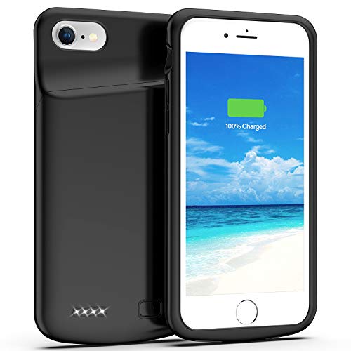 Product Cover Swaller Battery Case for iPhone 8/7, 4500mAh Charging Case Charger Case for iPhone 8/7 (4.7 inch) (Black)