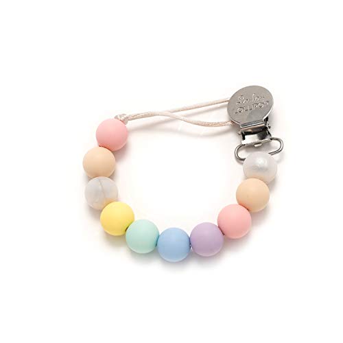 Product Cover Loulou LOLLIPOP - Lolli - Best Silicone Pacifier Clip and Holder - Cotton Candy