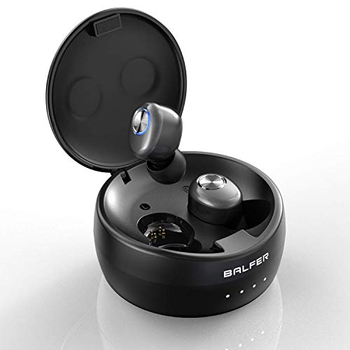 Product Cover Balfer Wireless Earbuds, True Wireless Bluetooth Earbuds with IPX5 Waterproof, Bluetooth Headset via 2 Modes/BT 5.0 / 8H Playtime with Charging Box, Microphone for iPhone Samsung Huawei etc