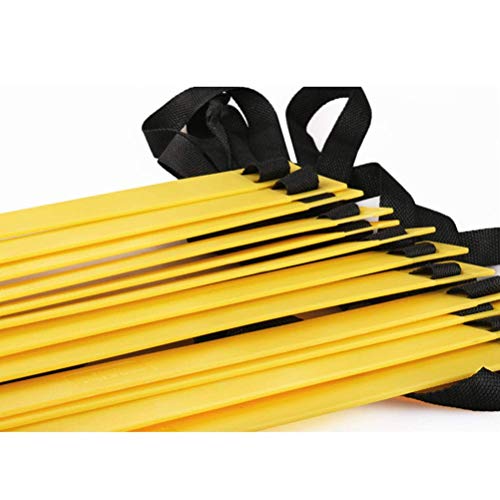 Product Cover PROSPO 18-Rung 8 Meter Agility Ladder for Speed, Soccer, Football, Fitness, Legwork Training - Soccer. Boxing, Basgetball, Tennis (Yellow & Black)