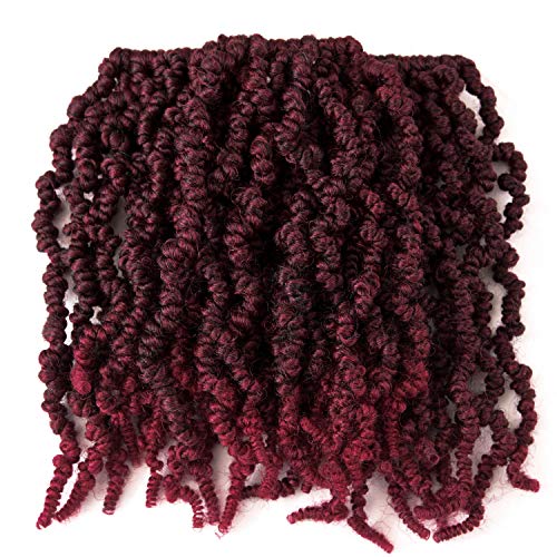 Product Cover Kori Koli 3 Packs Short Curly Spring twist Braids Synthetic Crochet Hair Extensions 10 inch 15 strands/pack Ombre Crochet Twist Braids Fiber Fluffy Curly Twist Braiding Hair Bulk (T1B/BUG#)