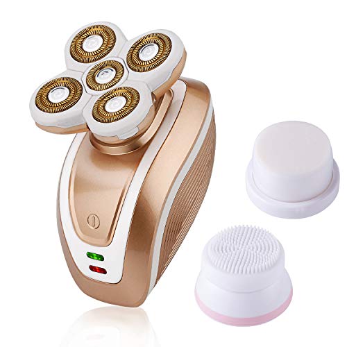 Product Cover Electric Shaver for Women 3 In 1 Electric Razor Painless Hair Remover Body Face Legs and Bikini Area Rechargeable/Waterproof