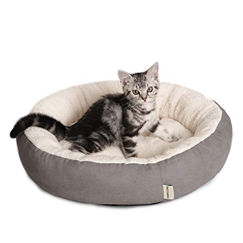 Product Cover Tempcore Cat Bed for Indoor Cats, Machine Washable Cat Beds, 20 inch Pet Bed for Cats or Small Dogs,Anti-Slip & Water-Resistant Bottom
