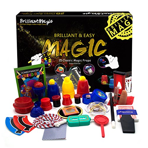 Product Cover BrilliantMagic Magic Set Magic Kit for Kids Science Toys for Children Including 25 Classic Tricks Easy to Play Magic Best Gift for Boys Girls and Adult