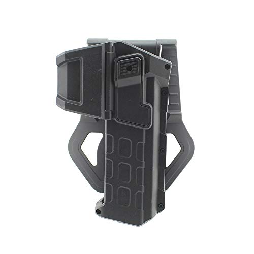 Product Cover Higoo Tatical Movable Pistol Holster for 1911 with Flashlight or Laser Mounted, Right Hand Waist Belt Gun Holster