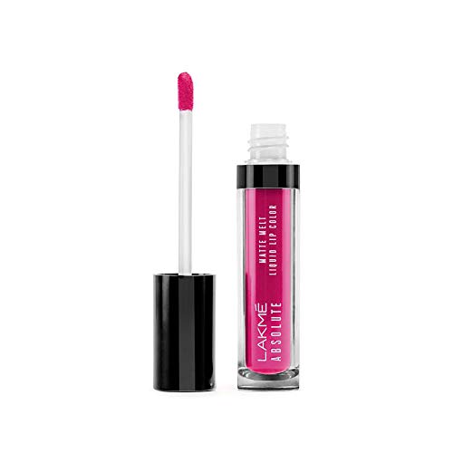 Product Cover Lakme Absolute Matte Melt Liquid Lip Color, Pink Heels, 6 ml