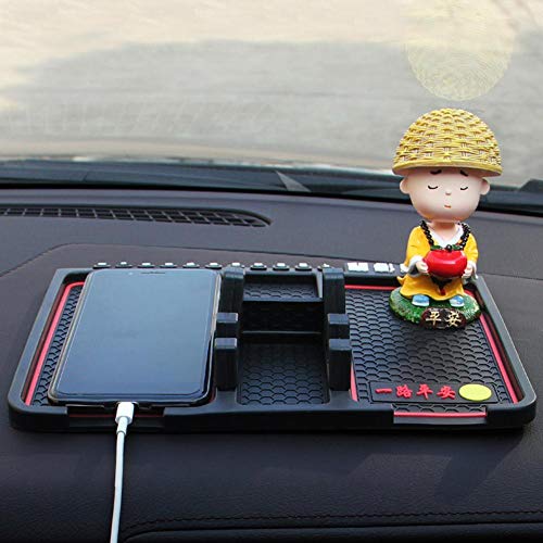 Product Cover HSR Multifunction Car Dashboard Phone GPS Holder Anti-Slip Silicone Pad (Phone Area Size 16cm)