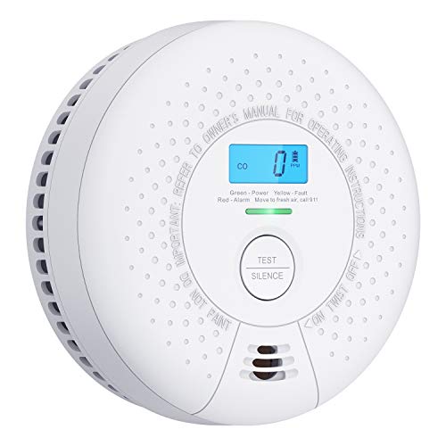 Product Cover X-Sense 10 Year Battery Smoke and Carbon Monoxide Detector with Display, Dual Sensor Smoke CO Alarm Complies with UL 217 & UL 2034 Standards, Auto-Check, SC01