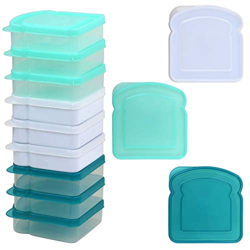 Product Cover Mainstays Sandwich Containers, Assorted Colors, 12-Pack