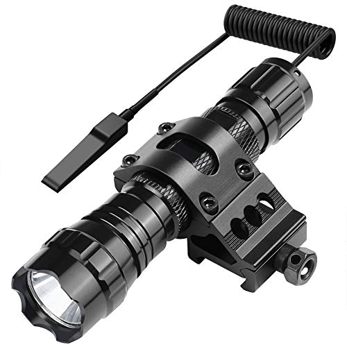 Product Cover Marmot Tactical Flashlight 1200 Lumens LED Light,Picatinny Rail Mount & Rechargeable Batteries & Remote Switch Included