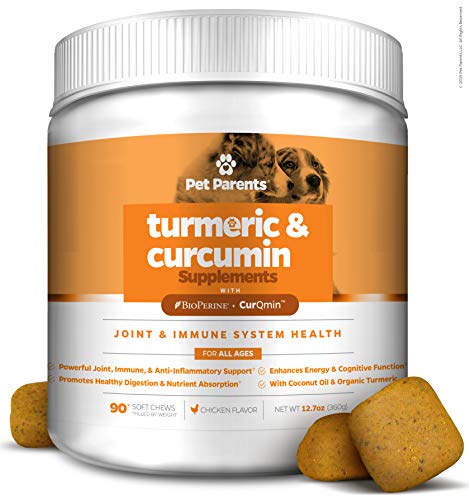 Product Cover Pet Parents USA Turmeric for Dogs 4g 90c - K9 Joint, Dog Joint & Dog Immune Support, Joint Pain Relief for Dogs, Dog Arthritis Pain Relief + Dog Aspirin with Curcumin, BioPerine + Dog Joint Supplement