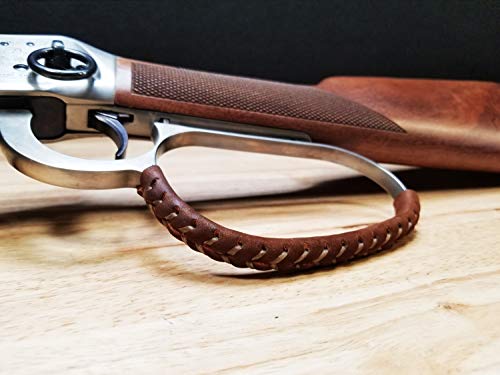 Product Cover D4 Guns Handcrafted Large Loop Leather Lever Wrap (Light Brown/Dark Brown)