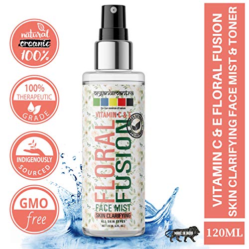 Product Cover Organix Mantra Vitamin C & E Floral Fusion Face Mist & Toner, Skin Clarifying - 120ml - Clarity & Refresh