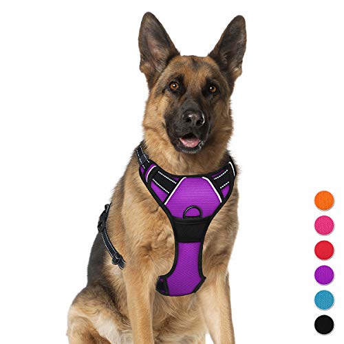 Product Cover BARKBAY No Pull Dog Harness Large Step in Reflective Dog Harness with Front Clip and Easy Control Handle for Walking Training Running