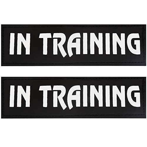 Product Cover Bolux Dog Vest Patches, 2 PCS Removable Patches Velcro for Dog Harness - Emotional Support/Service Dog/in Training/Therapy Dog/DO NOT PET/Keep Going PU Dog Halter Patches