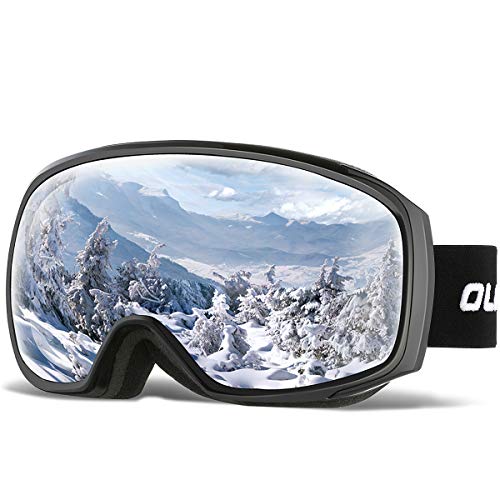 Product Cover OlarHike Ski Snow Goggles for Men and Women, Anti-Fog Over Glasses Snowboard Goggles with UV Protection, Windproof Dual Lens Goggles for Skiing & Skating & Outdoor Sport, UV400