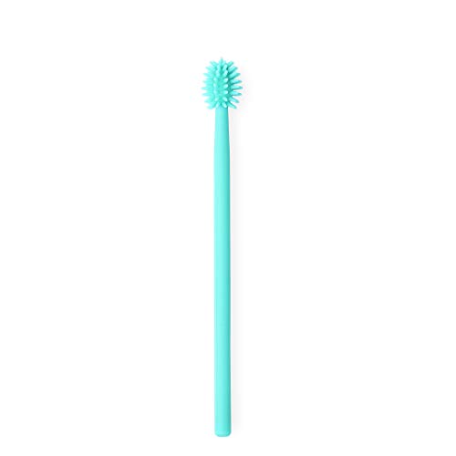 Product Cover Soft Cat Toothbrush with 360-degree Head | Safe, Effective and Deep Pet Teeth Cleaning | Brush Away Bad Breath (Mint Green) | Food Grade Silicone
