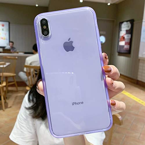Product Cover iPhone XR Clear Case,[Matte Shock-Absorption Bumper Edge] Silicone TPU Soft Gel Phone Cover for Apple iPhone XR 6.1