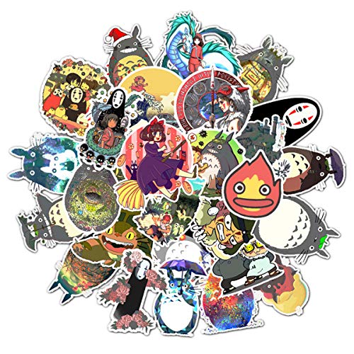 Product Cover Cute Cartoon My Neighbor Totoro Anime Laptop Stickers Waterproof Skateboard Snowboard Car Bicycle Luggage Decal 50pcs Pack