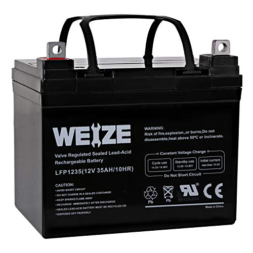 Product Cover Weize 12V 35AH Battery Rechargeable SLA Deep Cycle AGM Replace 12 Volt 33AH 34AH 36AH 30AH, in Series 24V 36V 48V