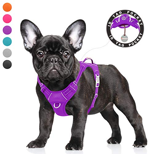 Product Cover BARKBAY No Pull Dog Harness Large Step in Reflective Dog Harness with Front Clip and Easy Control Handle for Walking Training Running with ID tag Pocket
