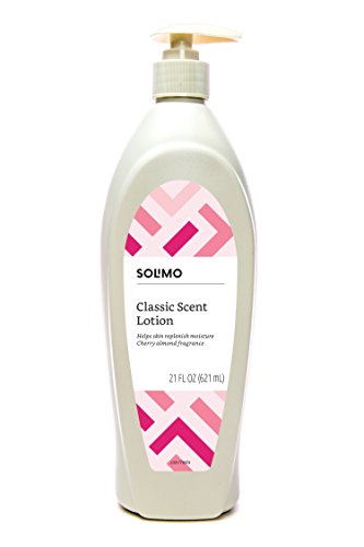 Product Cover Amazon Brand - Solimo Classic Body Lotion, Cherry Almond Fragrance, 21 Fluid Ounce
