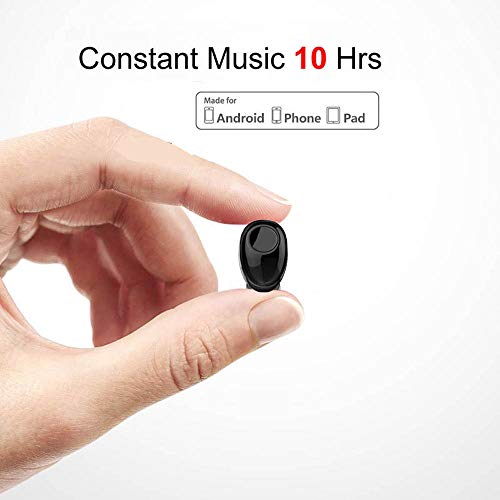 Product Cover Bluetooth Earbud 10 Hrs Playtime, Single Wireless Earphone, Mini Bluetooth Headset Hands-Free Car Headphone, Cell Phone V4.1 Bluetooth Earpiece for iPhone Samsung Android Phones PC TV Audiobook