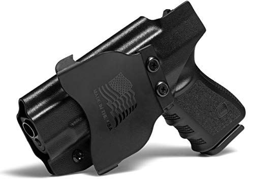 Product Cover Concealment Express OWB Paddle KYDEX Gun Holster: fits Glock 17/19/22/23/26/27/31/32/33/45 - Custom Fit - US Made - Outside Waistband - Adj. Cant & Retention