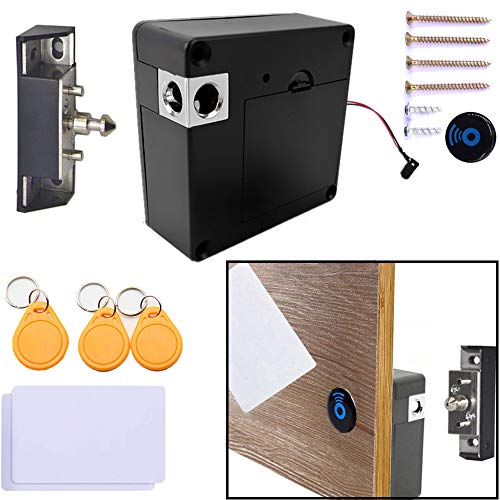 Product Cover Electronic Cabinet Lock, RFID Electronic Cabinet Lock, Hidden DIY Lock, Electronic Sensor Lock, Punch-Free, Locker Lock, Wardrobe Lock, Drawer Lock